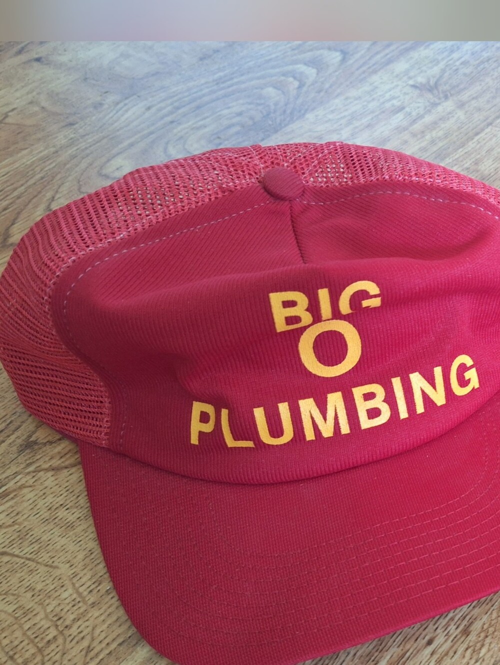 Mens Red Mesh Trucker Hat - Unbranded